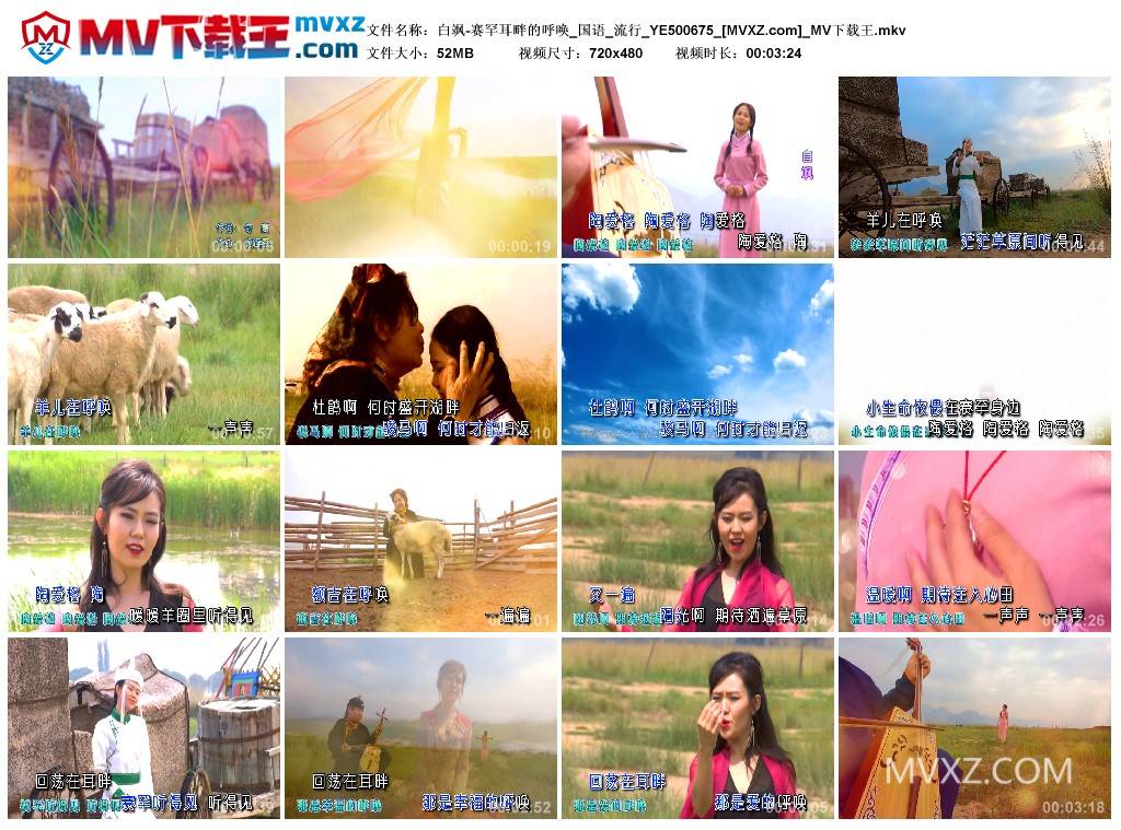 白飒-赛罕耳畔的呼唤_国语_流行_YE500675